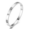 Silver Cubic Zirconia Bangle