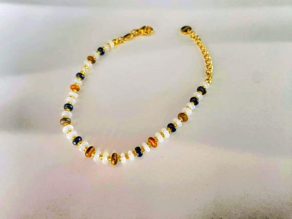 18k Gold PVD Bohemian Natural Stone Bracelet