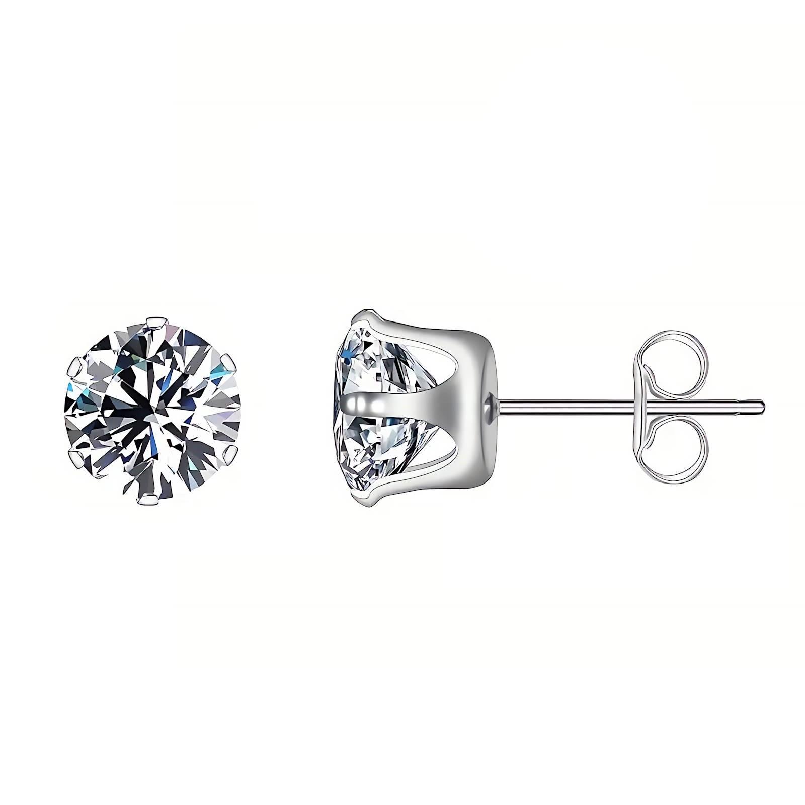 Cubic Zirconia Stud Earring