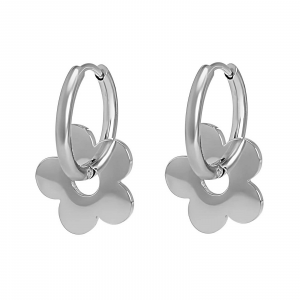 Flower Hoop Earring