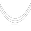 Triple layered Stainless steel Necklace