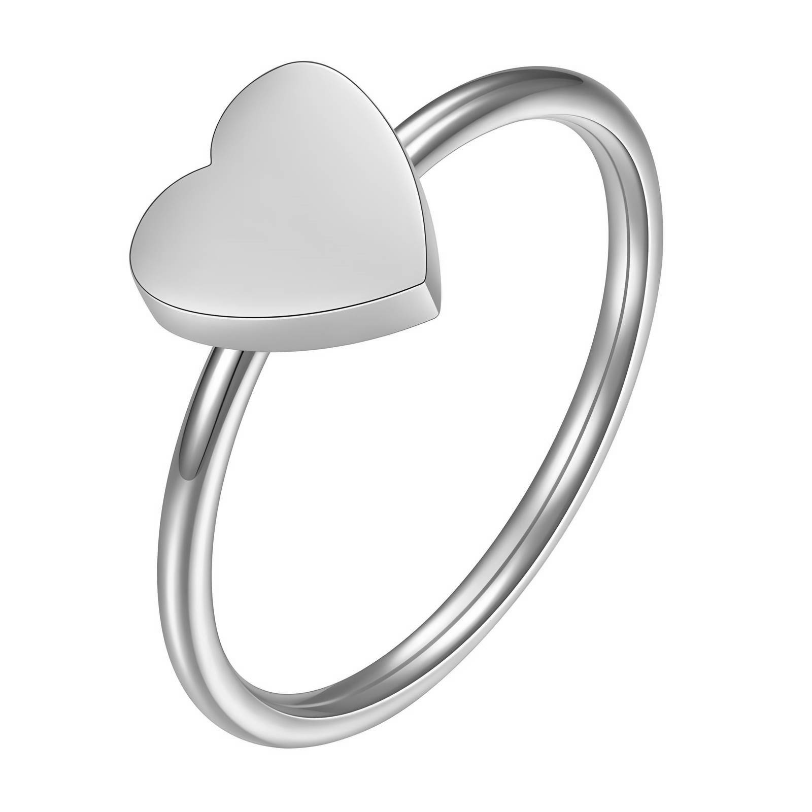 Stainless Steel Heart Ring