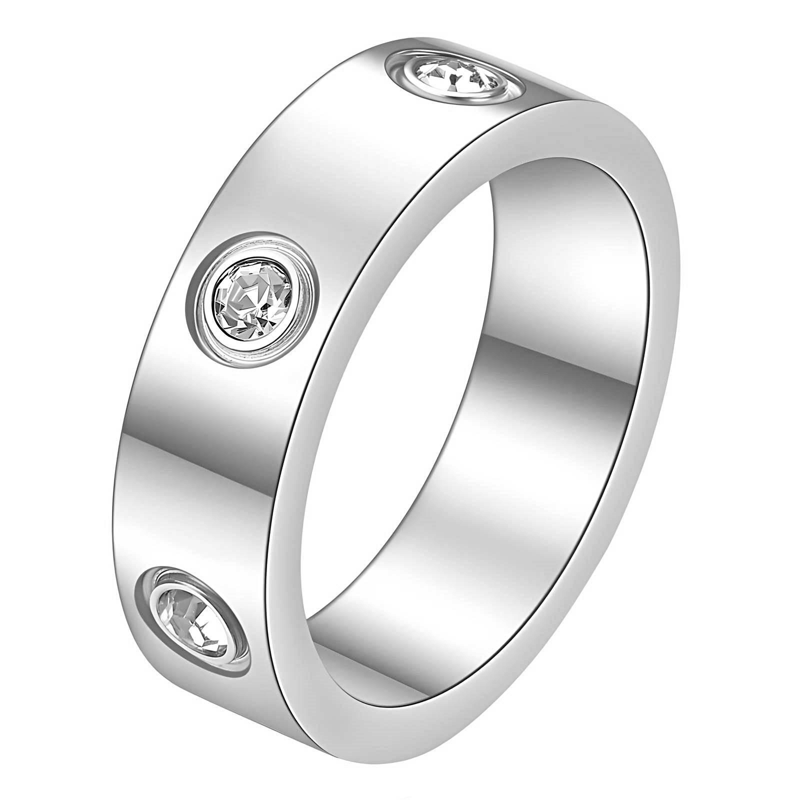 Silver Cubic Zirconia Eternity Ring