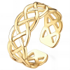 18k Gold PVD Adjustsble Weave Ring