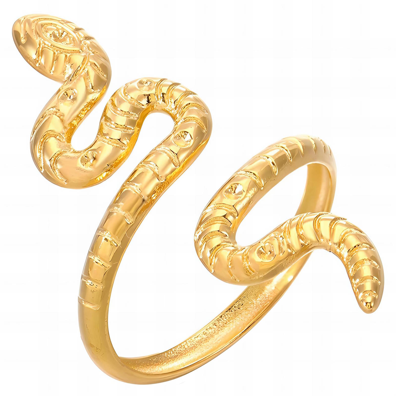Adjustable Gold Snake Ring