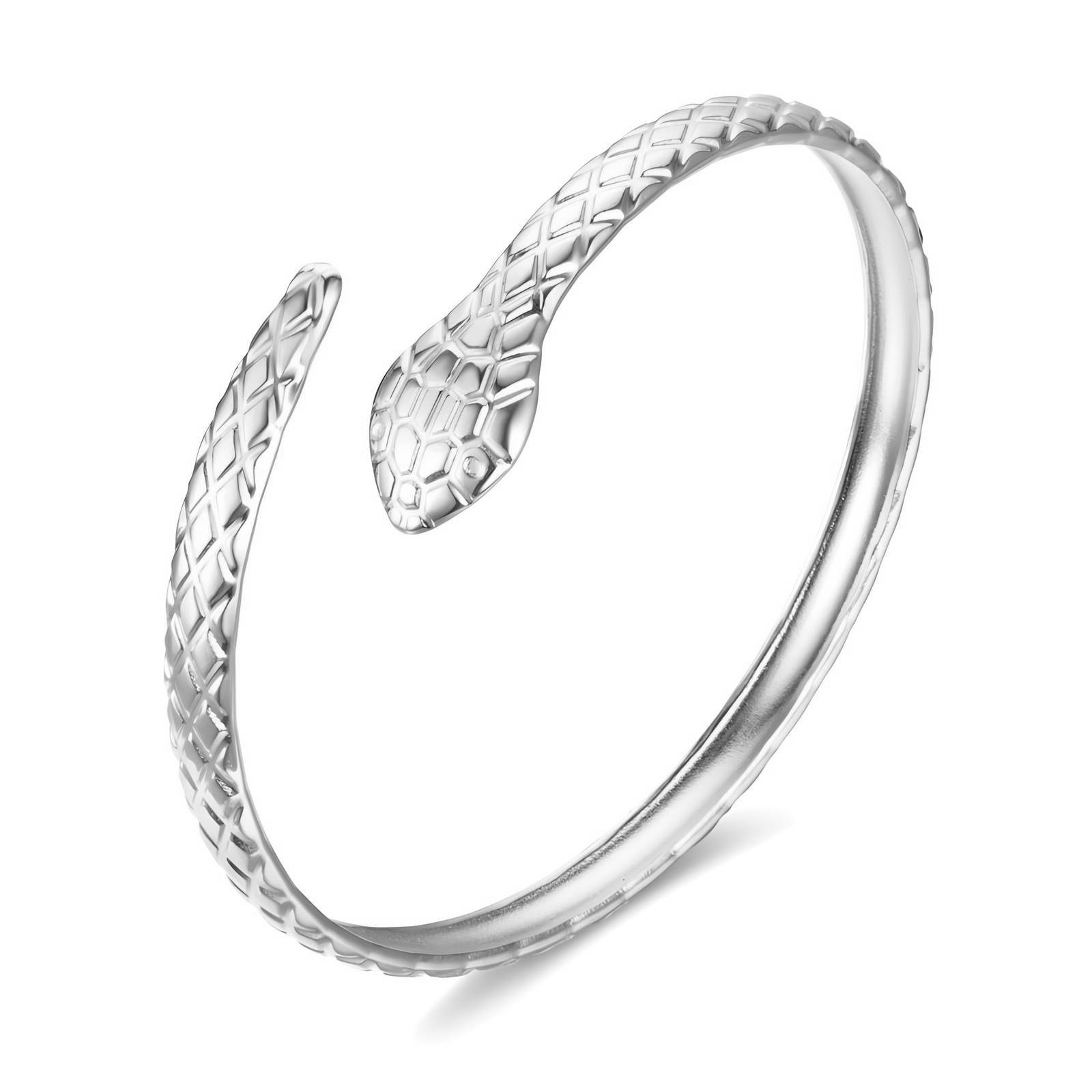 Silver Snake Bangle