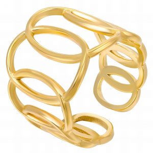 Gold Olympia Adjustable Ring