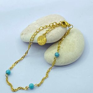 Golden Turquoise Bracelet