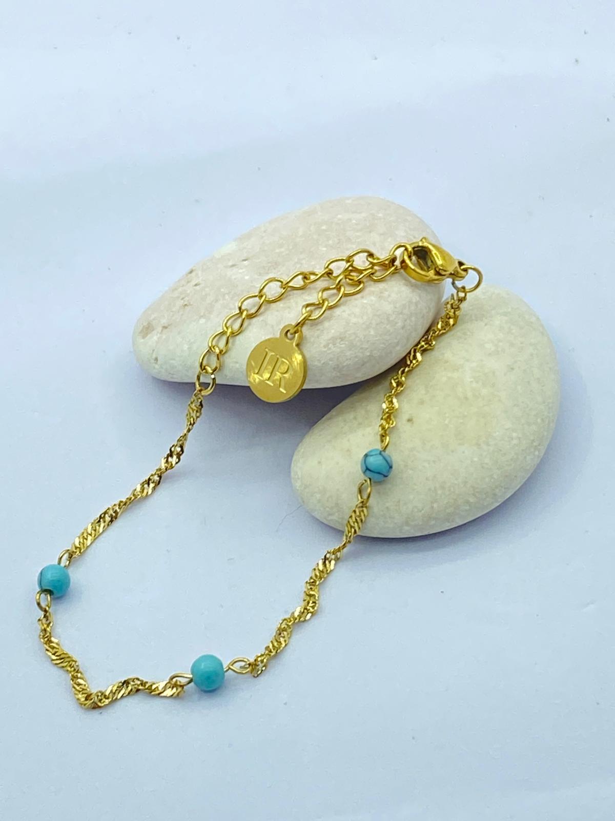 Golden Turquoise Bracelet