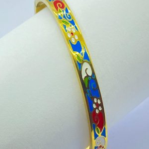 Flower Enamel Bangle