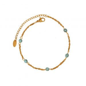 Golden Turquoise Bracelet