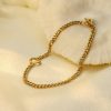 The Golden Toggle Bracelet in tarnish-free 18k gold PVD stainless steel